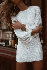 sequin dress with sleeves